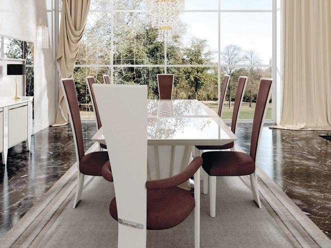 Vismara Design Лакированный прямоугольный обеденный стол из дерева Desire sun-id-1463477 - Вид №4