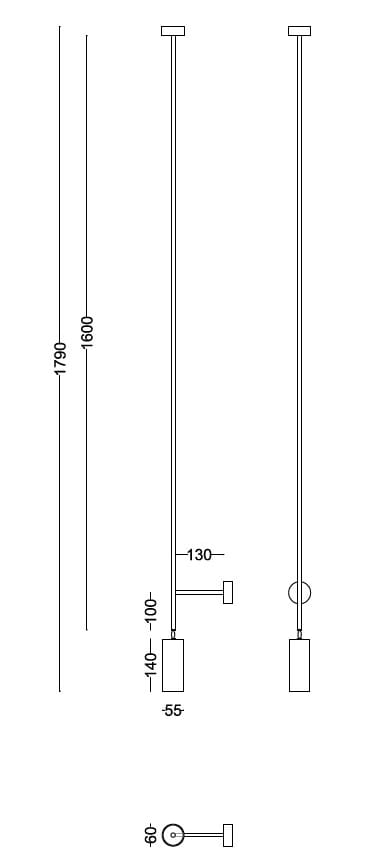 Регулируемая латунная светодиодная подвесная лампа 247LAB RB ARCH-00035046 - Вид №5