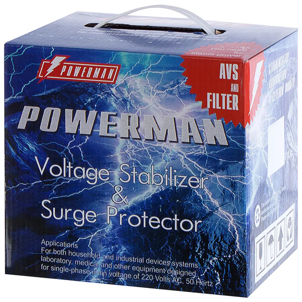 Стабилизатор напряжения Powerman  AVS 1000С (Cube) STLM-2188468 - Вид №2