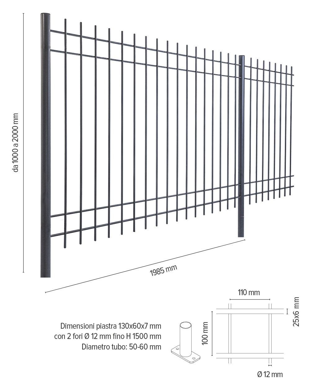 Сварные сетки забор Defim Orsogril ANTICLEA® ARCH-00069472 - Вид №7