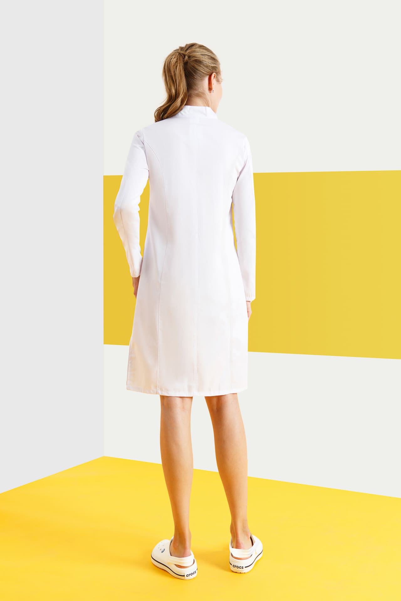 4957331 Халат "Элегант" белый  Медицинская одежда  размер 42 Спецодежда  - Вид №4