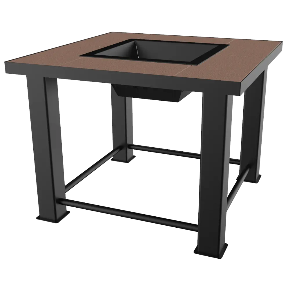 Очаг уличный FireTable 80x80x80 см сталь черный Santreyd STLM-2150026