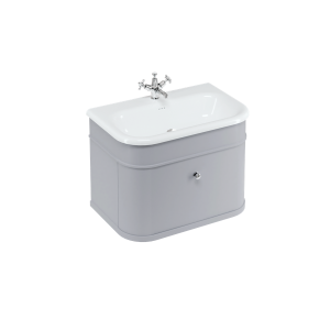 Burlington Chalfont Chalfont 750мм Тумбочка с одним ящиком - Классический серый без ног (настенный) CH75G