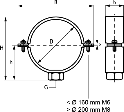4347050 Крепление для труб  BIS Хомуты 434 для PE-труб нерж. для пластмассовых труб WALRAVEN  - Вид №1