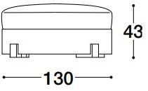 VOLPI Круглый пуф для кровати с обивкой Luigi volpi Lv-44001 - Вид №1