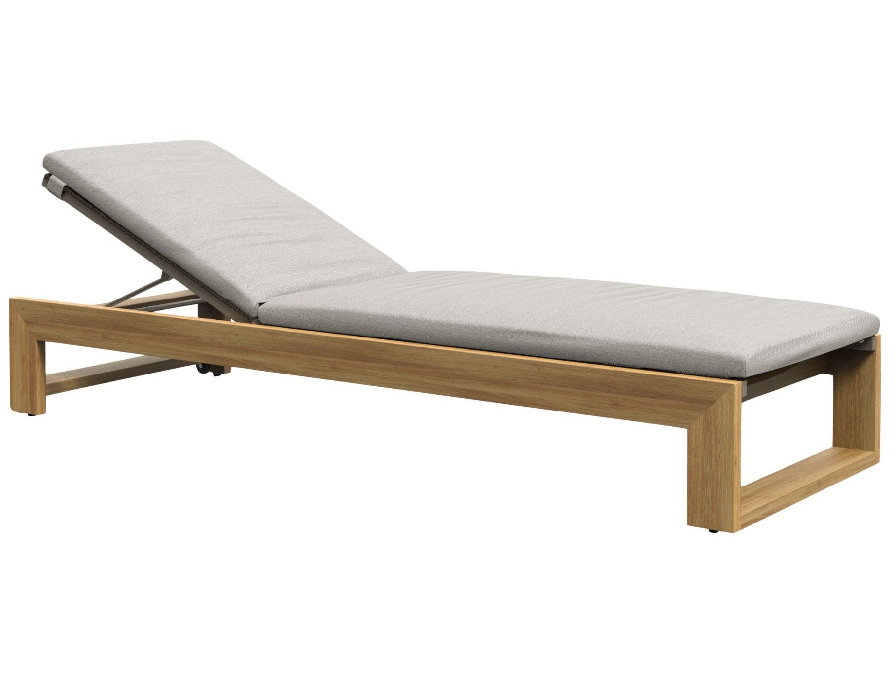 Садовая кровать с откидной спинкой из тикового дерева JANUS et Cie Матиссовый тик ARCH-00037042 - Вид №3