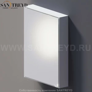 Agape 4x4 Зеркало: длина 80 см, ширина 60 см, в аллюминевом коробе с полками белое матовое A4X4281HZ