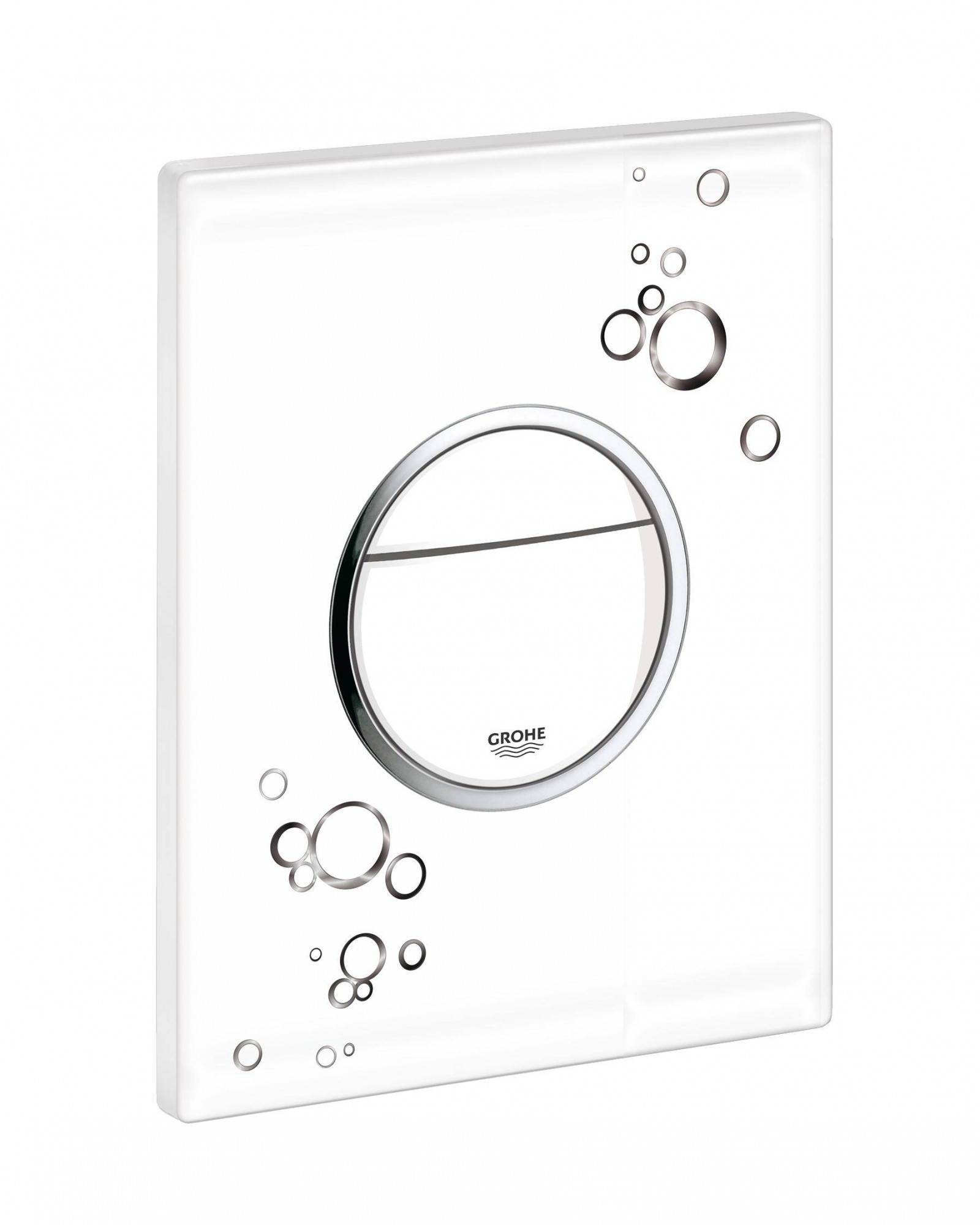 Панель смыва для унитаза GROHE Nova Cosmopolitan Print (3 режима смыва), белый глянец (38847LI0)