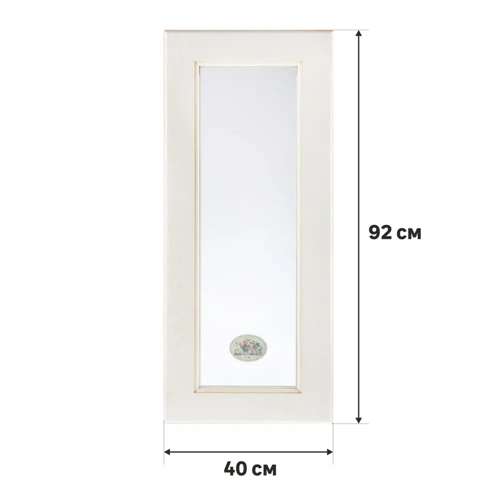 Витрина для шкафа Delinia «Нэнси» 40x92 см, массив ясеня, цвет бежевый STLM-2159065 - Вид №1