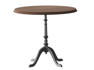 Круглый стол из массива дерева со спицами