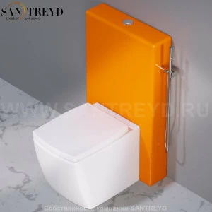 C304114 Компакт унитаз с бачком Оранжевый A. e T. Italia WALL Италия
