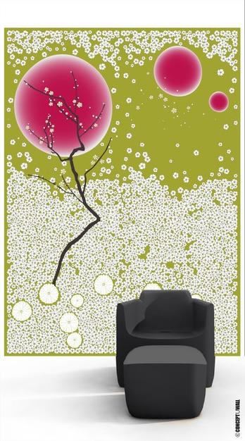 CONCEPTUWALL Уникальная полоса Cerisier sun-id-1453344 - Вид №5