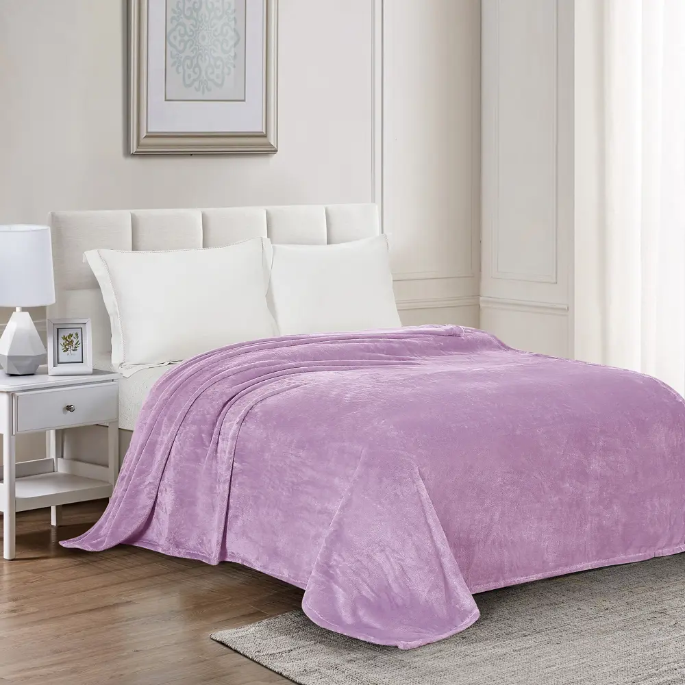 Плед First Berry6 140х200 см велсофт цвет сиреневый СТОЛИЦА ТЕКСТИЛЯ STLM-2009405 - Вид №4