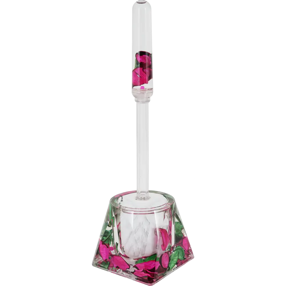 Держатель ершика для унитаза Vidage Опавшие Лепестки пластик цвет прозрачный STLM-2064177