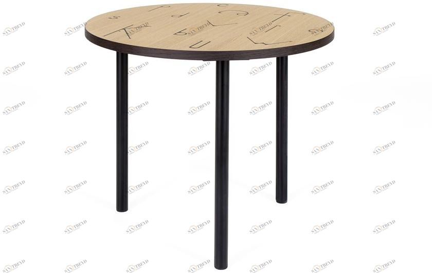 Woodman Круглый журнальный столик из фанерованной древесины Arty 266221201132 