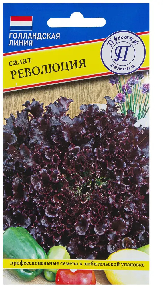 ПРЕСТИЖ СЕМЕНА Салат Революция - бордовый хрустящий латук 13897566