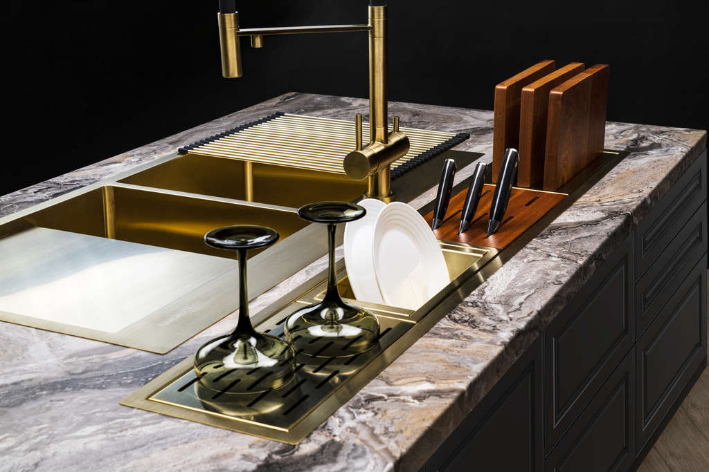 Кухонная мойка Akisame 100-2 LG-L OMOIKIRI 4973089 - Вид №3