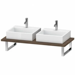 BR105C02121 Brioso Консоль для накладной и встраиваемой сверху раковины компакт Орех темный декор