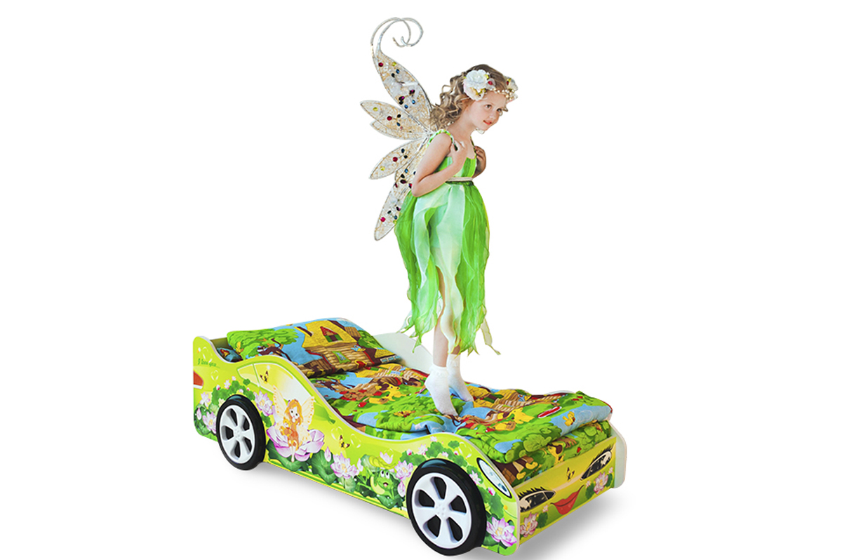 Детская кровать-машина "Сказка" БЕЛЬМАРКО  326755 Зеленый Santreyd  - Вид №3