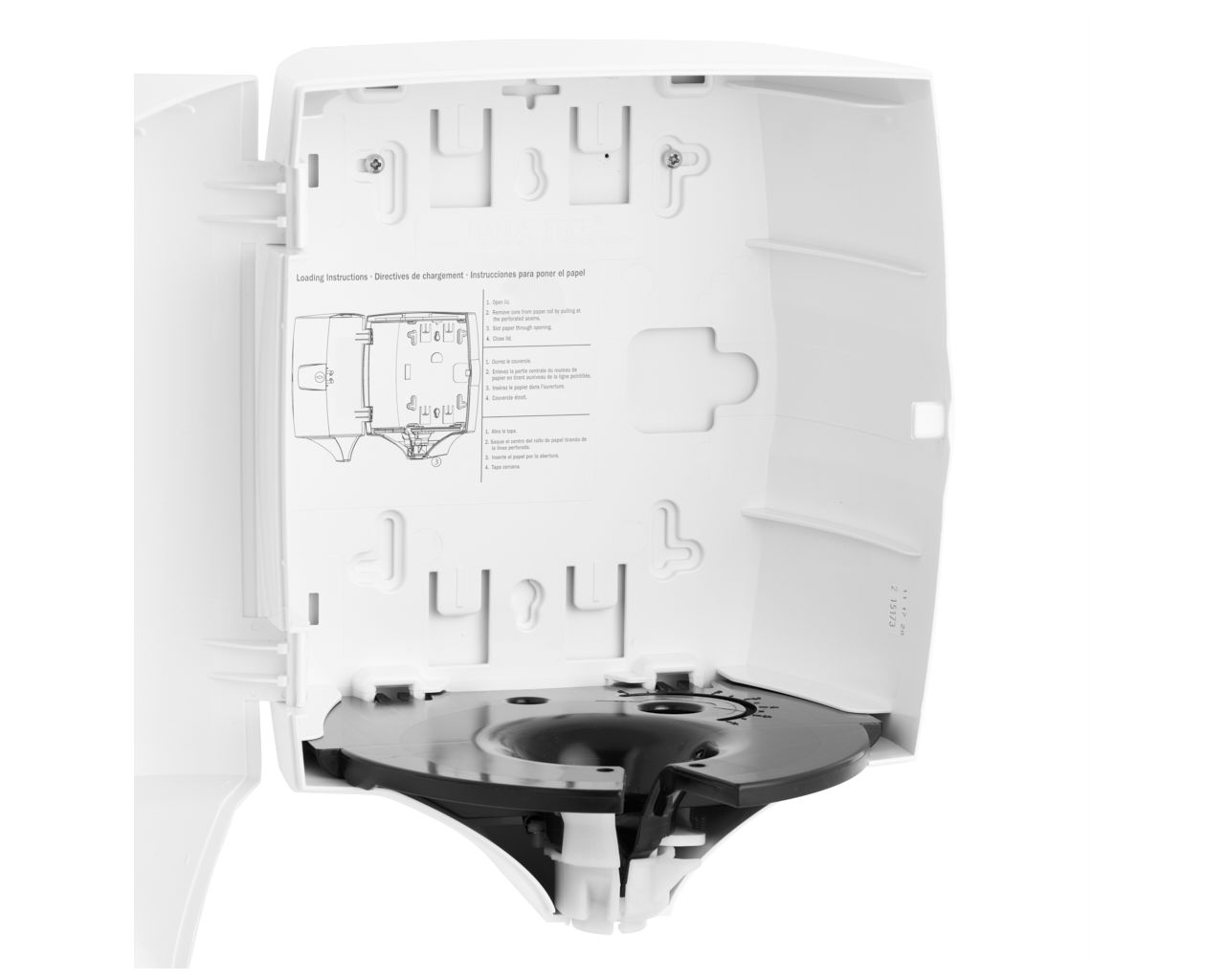 CEB701 Контейнер для сложенных полотенец ONE CENTER PULL, пластик АБС, белый Merida  - Вид №7