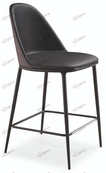 Midj Кожаный кухонный стул со спинкой Lea sun-id-1363623