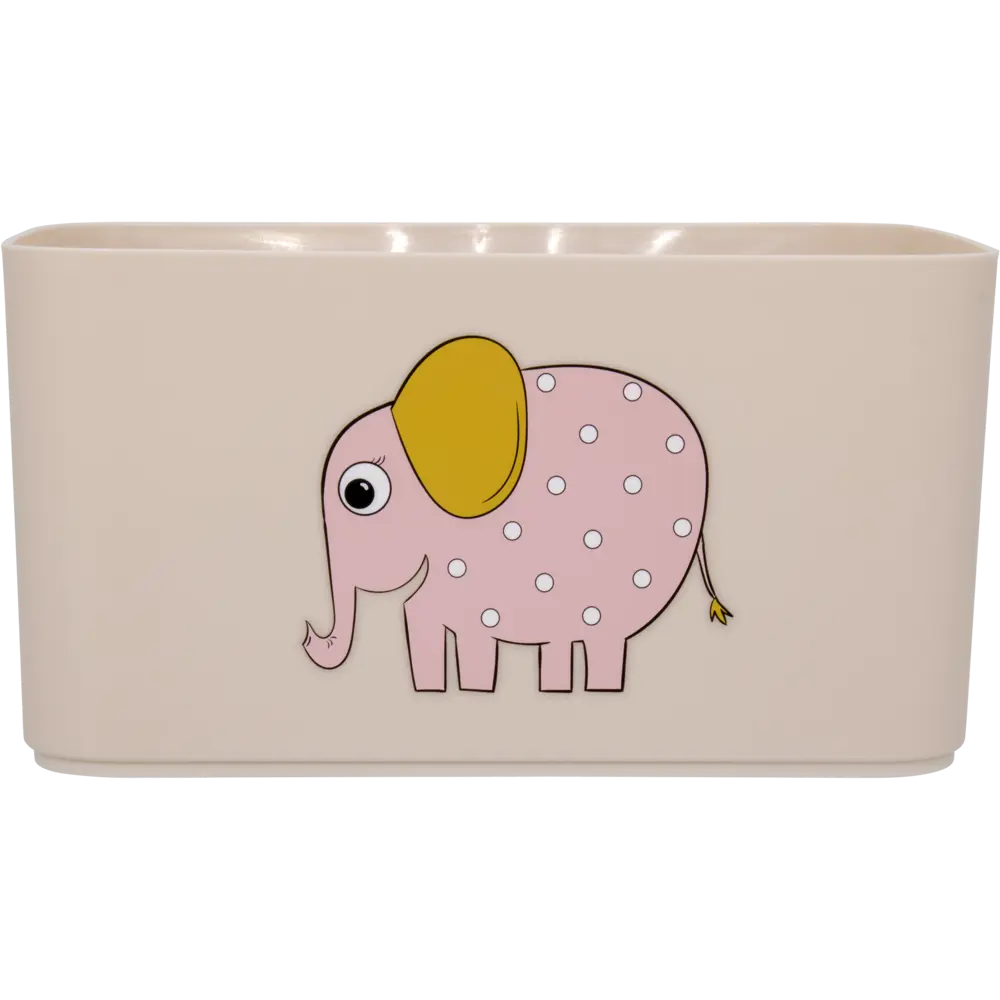 Корзина Honey Animals Слон 22.7x15.7x12.1 см 2.4 л полипропилен цвет пудра Santreyd STLM-2007575 - Вид №3