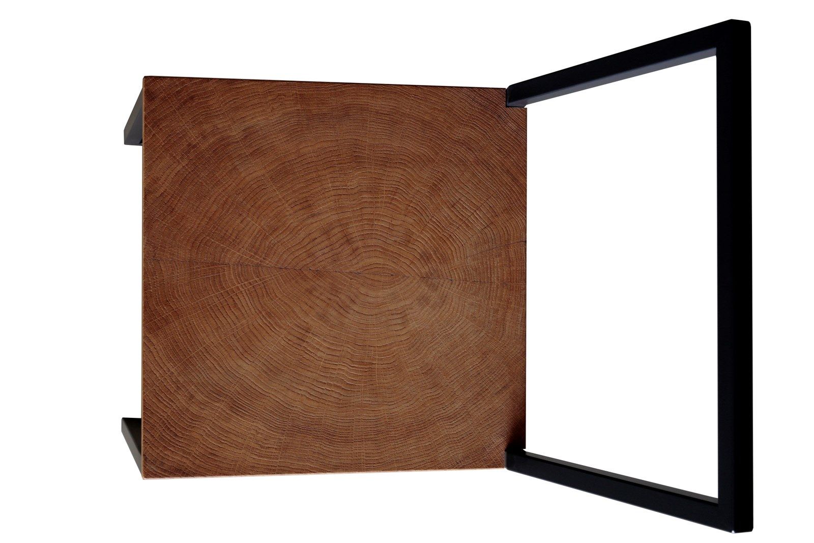 Железный стул с дубовым сиденьем Deodara Raw ARCH-00116719 - Вид №2