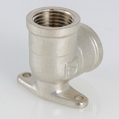 VTr.751.N.0004 Фитинг резьбовой – угольник с креплением (водорозетка) Valtec 1/2"  - Вид №17