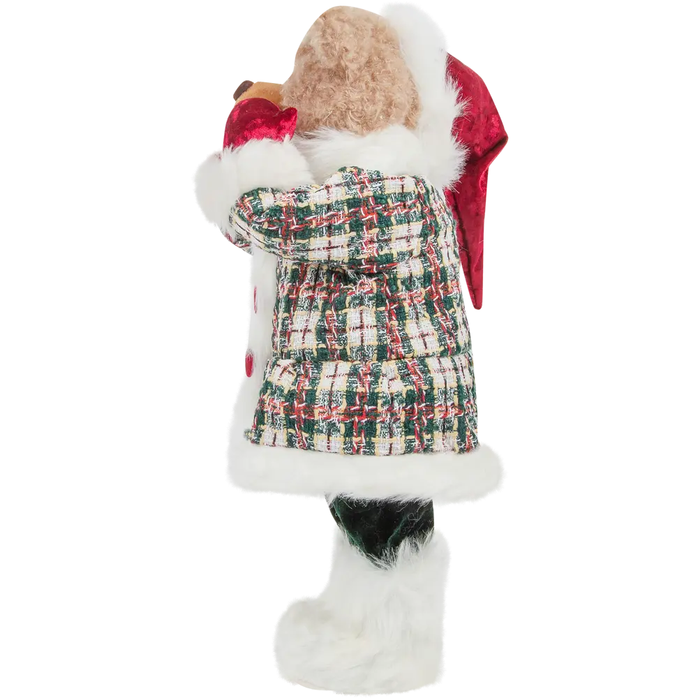 Фигурка декоративная «Мишка в пальто», 55 см, пластик, цвет белый/красный RELANCE STLM-2197456 - Вид №3