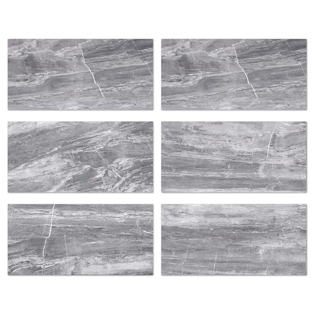 Плитка настенная KREAFORTA Cascada 29.8x59.8 см 1.425 м² матовая цвет темно-серый STLM-2154462 - Вид №2