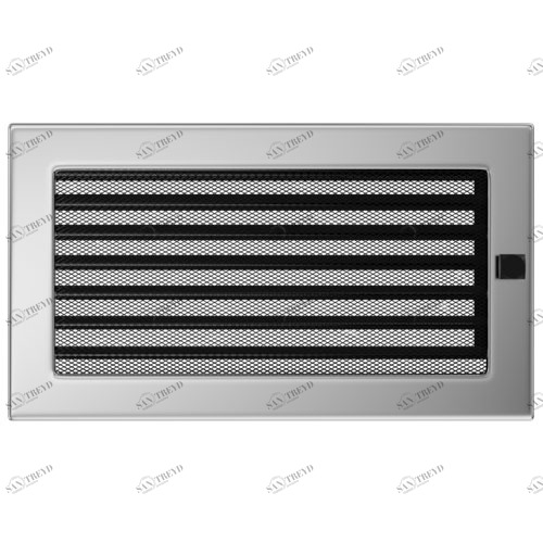 Вентиляционная решетка Kratki 17х30 с жалюзи (никель) 4149