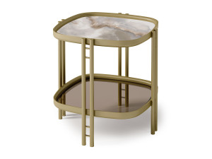 Квадратный стол из керамогранита