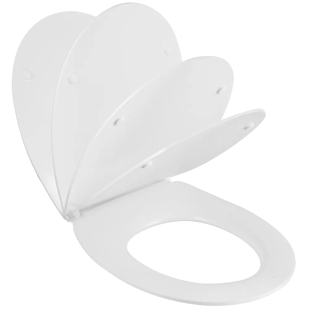 Сиденье для унитаза KONSENSA Силла овал с микролифтом цвет белый STLM-2123723 - Вид №3