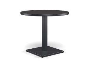 Стальной круглый садовый стол