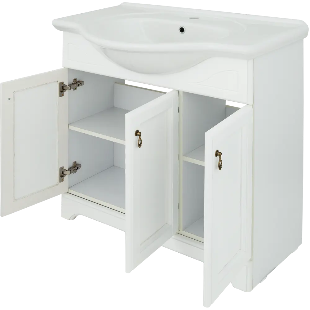 Тумба под раковину напольная Retro 85 см цвет белый 15086847 STLM-2091943 O-MEBEL  - Вид №2
