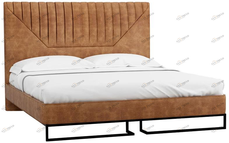 30644 Кровать с ортопедическим основанием и ящиком 1.4 Loft Alberta Браун R-HOME 401720455h_Браун