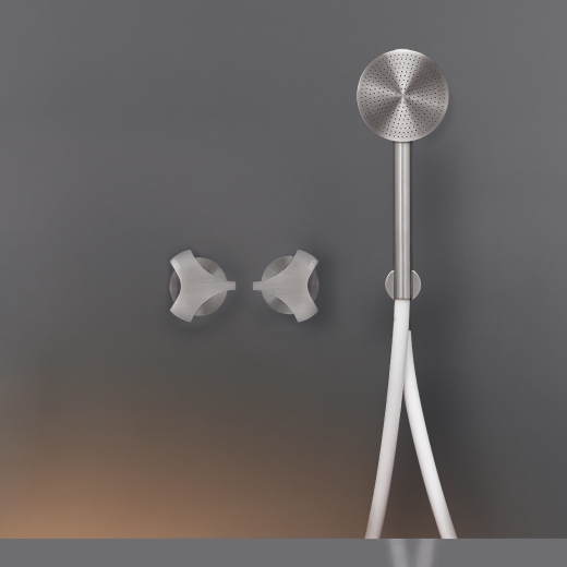 Настенные 2 прогрессивных смесители, установленные для ванной / душа с круглого ручной душ диаметр 80 мм  ZIQ49H CEADESIGN  - Вид №1