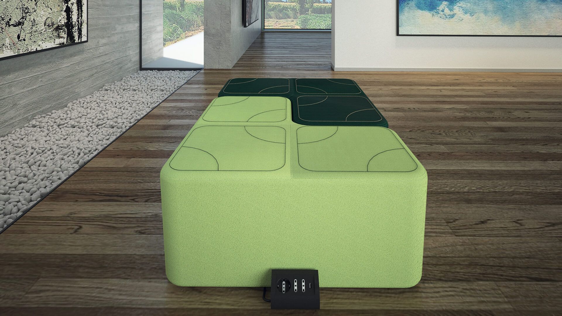 Ткань пуф Luxy пазлы ARCH-00121245 - Вид №7