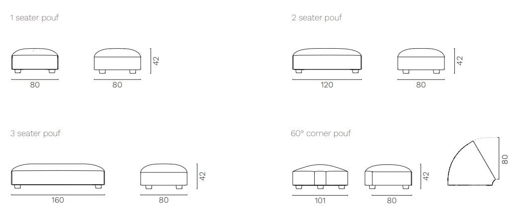 Модульный тканевый диван FREZZA Alplus Lounge ARCH-00018289 - Вид №23