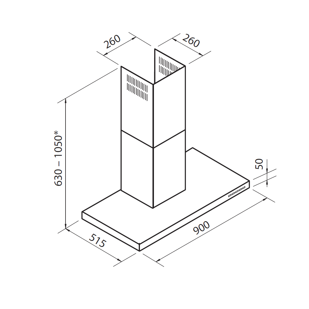 2505094 Вытяжка Master wall 2505094 Fosterspa  - Вид №1