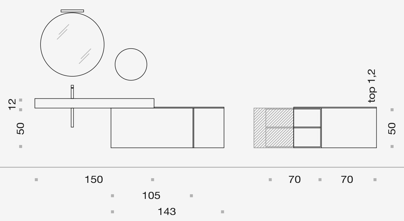 Деревянный умывальник с зеркалом ARCOM Поллок ARCH-00040627 - Вид №1