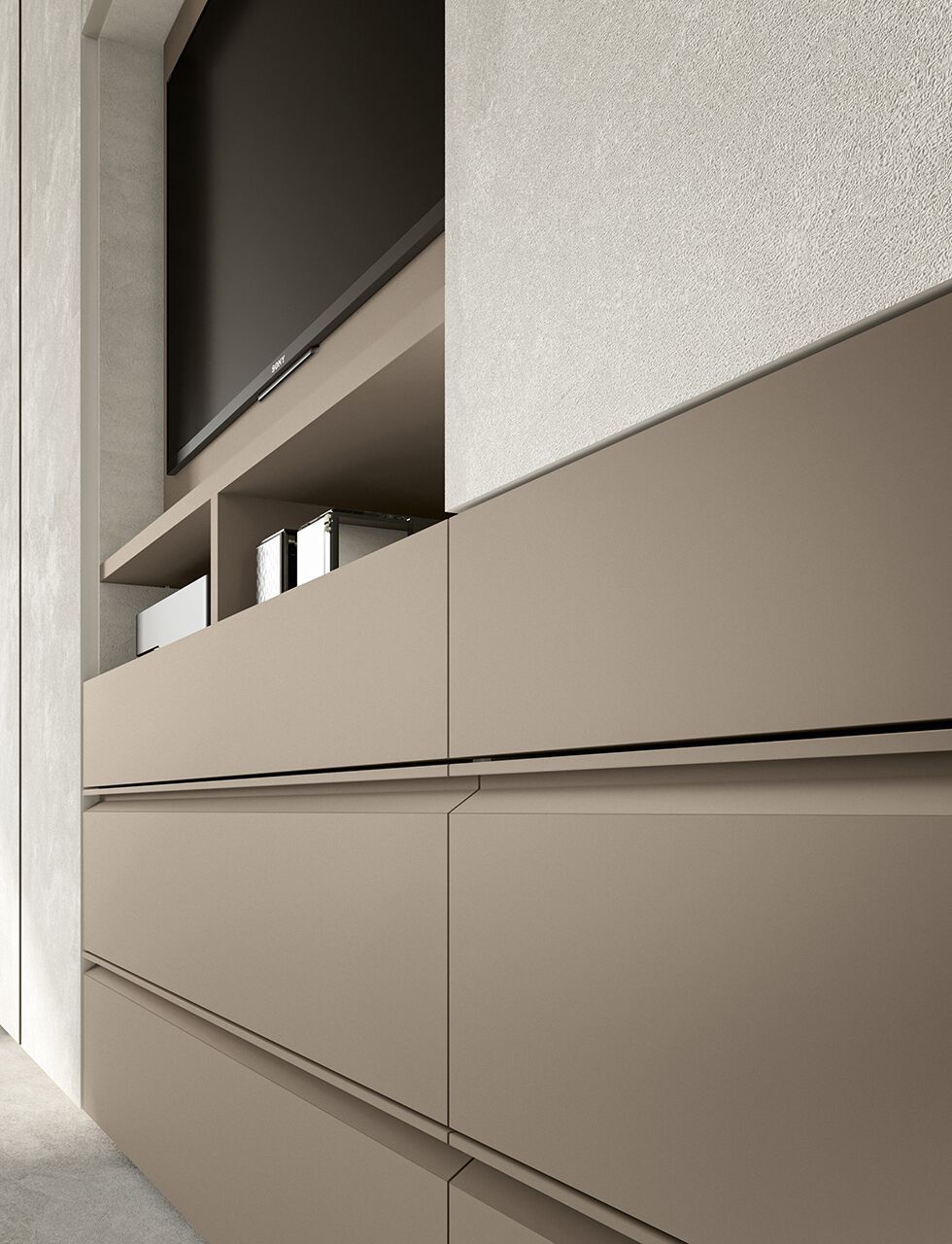 Деревянный шкаф со встроенным телевизором Adok ARCH-00005501