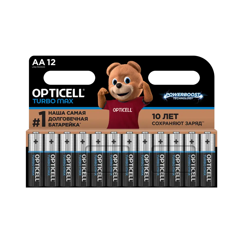 Батарейка алкалиновая Opticell Turbo Max LR03 AA 12 шт STLM-2102178