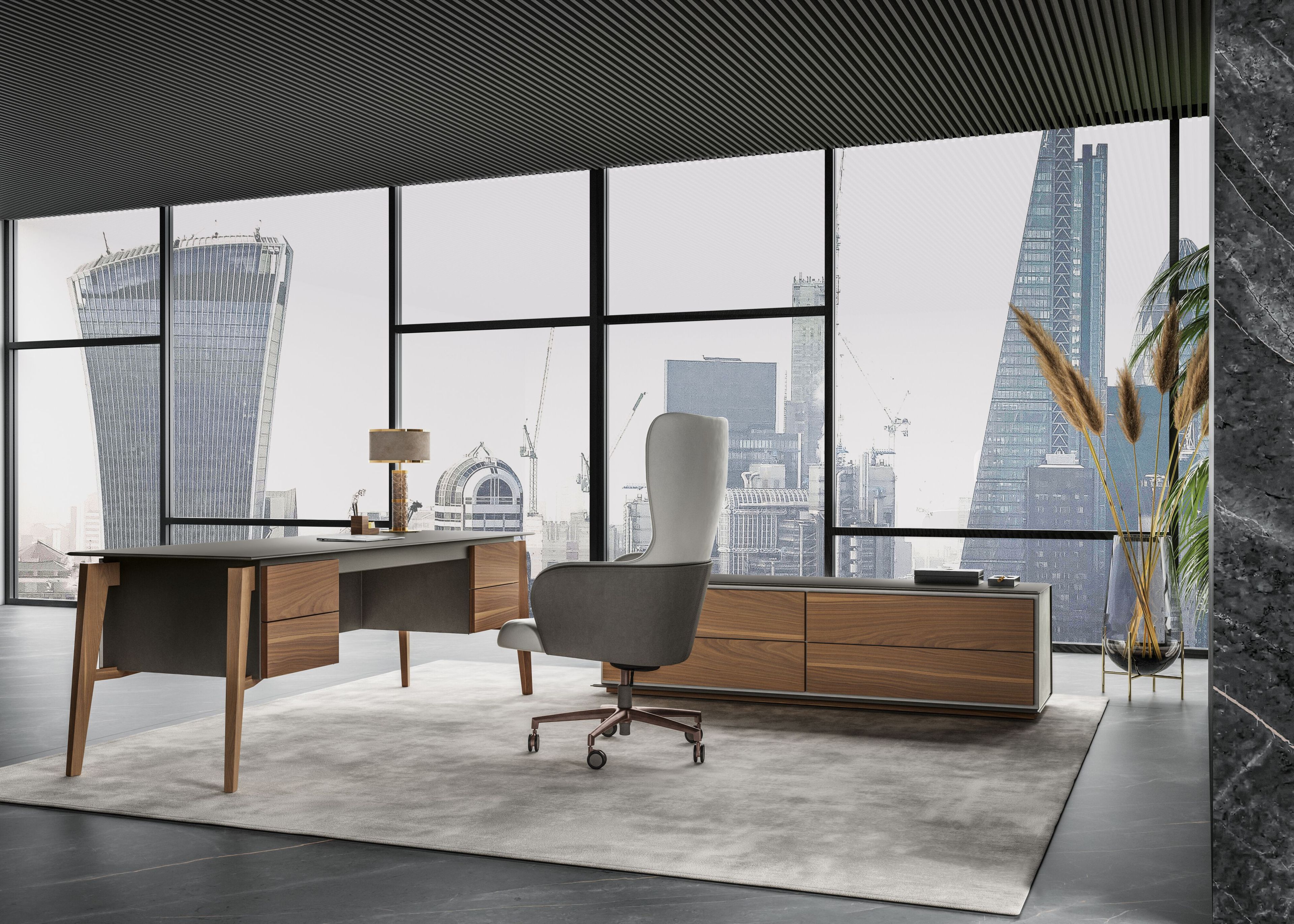 Деревянный комод с кожаной обивкой Casa Covre Naviglio ARCH-00061676 - Вид №3