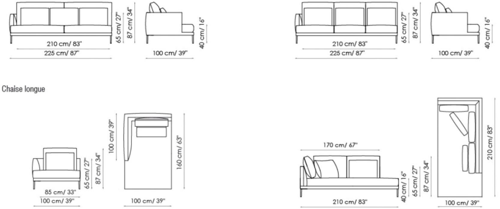 Bonaldo Диван с шезлонгом Paraiso sun-id-1489292 - Вид №2