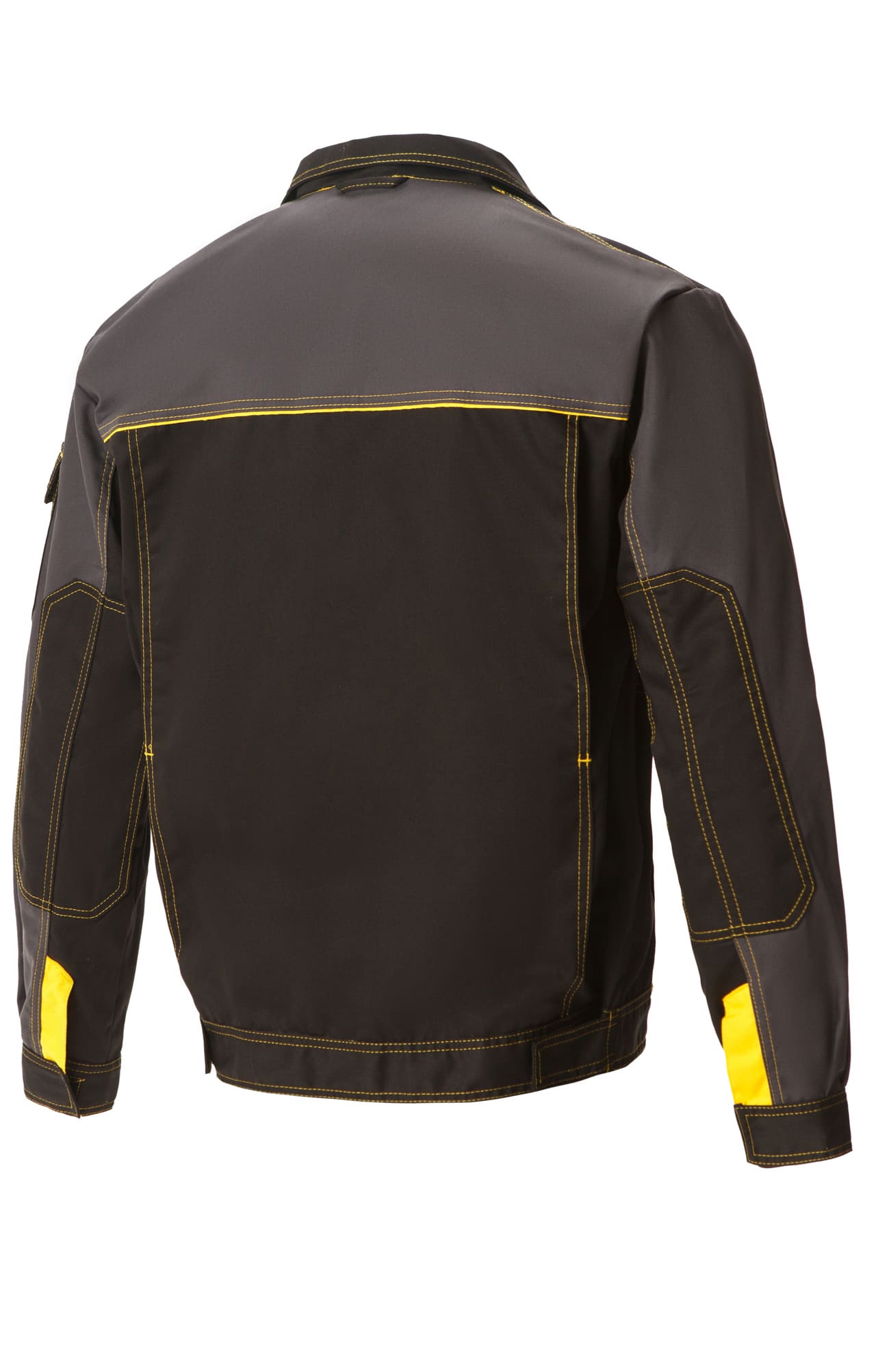 4956833 Костюм "Профессионал-2" черный-графит-желтый GENESIS  Летняя спецодежда  размер 60-62/170-176  - Вид №2