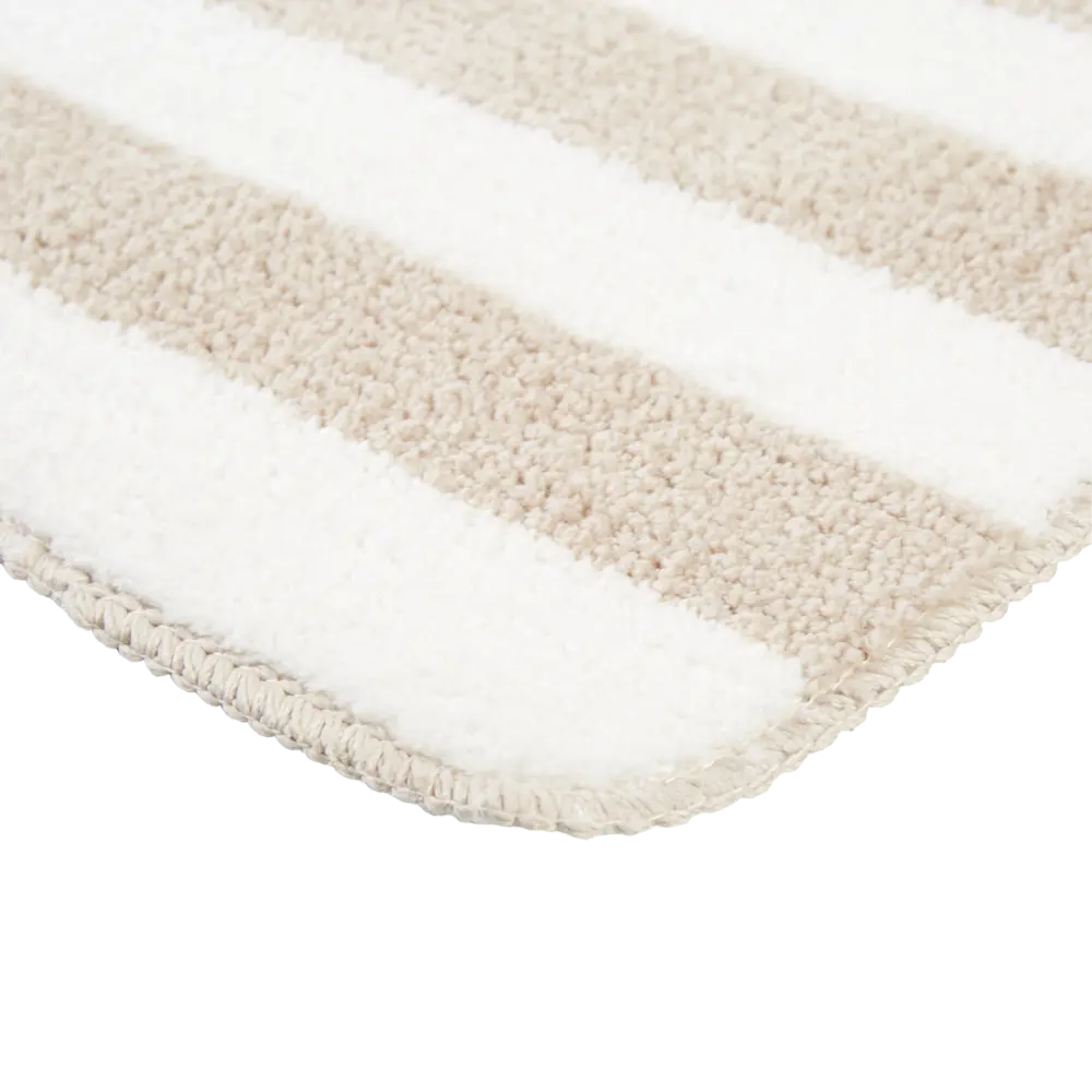 Коврик для ванной Passo 45x70 см цвет бежевый/белый Santreyd STLM-2209531 - Вид №1