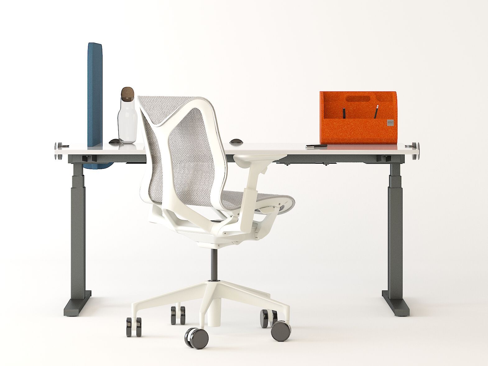 Рециркулированная пластиковая звукопоглощающая панель перегородки стола IMPACT ACOUSTIC® ARCHISONIC® Felt ARCH-00084437 - Вид №1