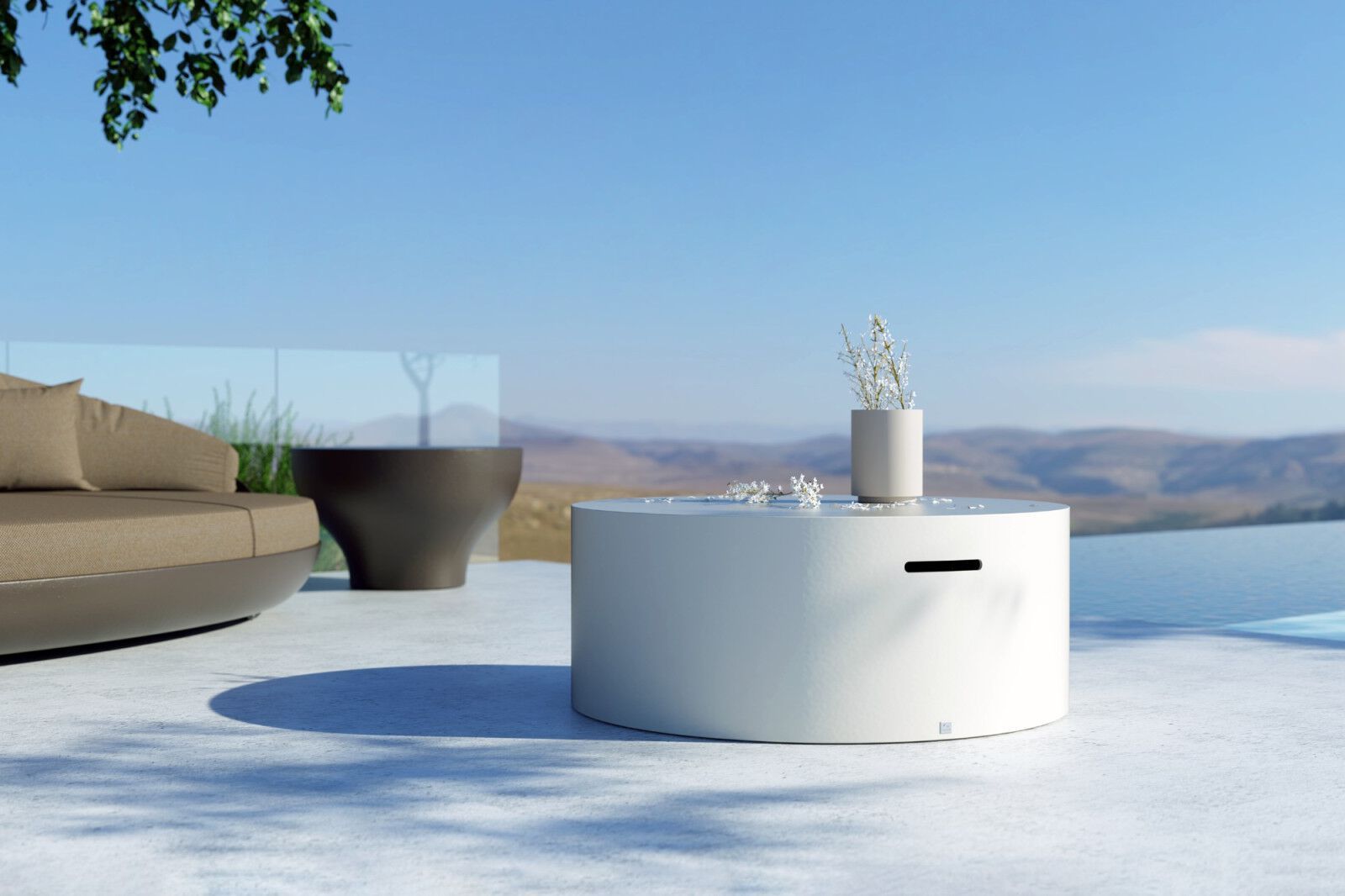 Круглый стол из стекловолокна GANSK Magnus ARCH-00078810 - Вид №2