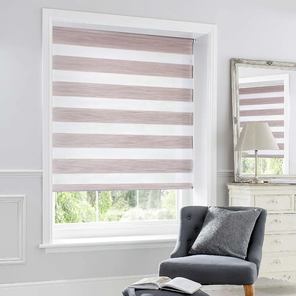 Штора рулонная день-ночь Paris 55x160 см молочная Santreyd MIAMOZA STLM-2059866 - Вид №2